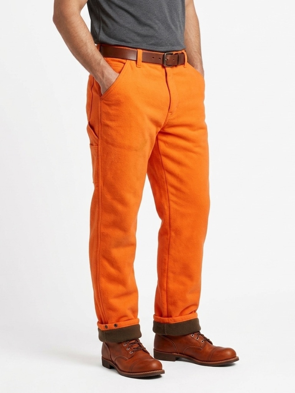 Duxbak 38 Regular Vintage Orange Hunting Pan. ts USA
